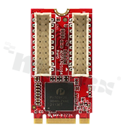 Expansion board M.2 -> dual isolated GbE LAN; oper. temperature: 0+70 deg.C