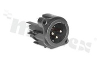 Connector: XLR; socket; male; 6A; 133V; PIN: 3; straight; THT; gold-plated