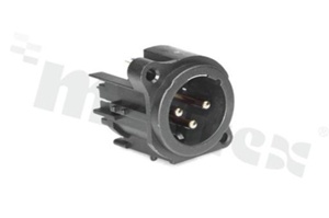 Connector: XLR; socket; male; 6A; 133V; PIN: 3; straight; THT; gold-plated