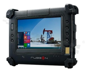 Tablet przemysłowy 7" WSXGA 1280x800 400 nitów; odporny na upadki; pył i wodę; IP65; temp. pracy -20+50st.C; Intel Atom N2600 1.6GHz; RAM 2GB DDR3; SSD 32GB; Windows Emb Std 7 ML; WiFi; Bluetooth; GPS; USB2.0; microUSB; LAN; RS232; microSD; bat.3000mAh