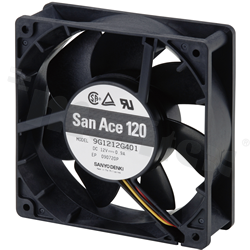 Fan; DC; 12VDC; 120x120x25mm; 3.68m3/min; 51.0dB.