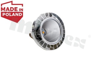 Źródło światła PAR38, 20W, 3000 K, soczewka 35 stopni., obudowa srebrna, RoHS