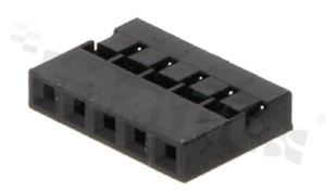 Crimp Terminal Housing; pitch 2.00mm; 1x5 pins; assembly: for cable; female; single row