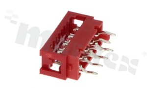 Low profile IDC connector; pitch 1.27mm; 8-contacts; flat cable AWG#26-#28; 1.5A 230V AC/DC