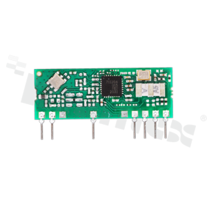 Module; ISM; receiver; 868MHz; -107dBm; OOK/ASK; 2.1-5.5V; THT