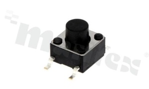 Tact Switch; SMD; dimensions 6.0x6.0; h=6.0mm; vertical; operating force 180gf; button: round