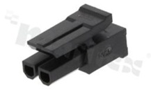 Crimp terminal housing; pitch 3.00mm; 2-contacts; female; applicable wire AWG#20-24; 250V/5A