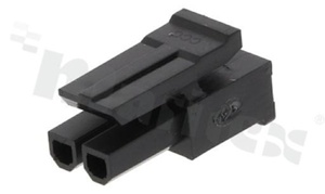 Crimp terminal housing; pitch 3.00mm; 2-contacts; female; applicable wire AWG#20-24; 250V/5A