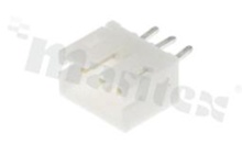 Header for PCB; pitch 2.00mm; 3-contacts; THT; male; top entry; 100V/2A
