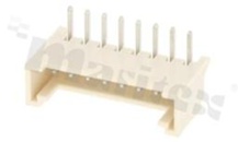 Header for PCB; pitch 2.00mm; 8-contacts; THT; male; side entry