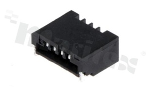Złącze Non-ZIF do PCB; w rastrze 1.00mm; 4-stykowe; montaż: SMD; poziome