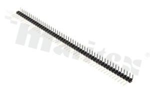Pin Header; pitch 2.54mm; 1x50 pins; assembly: THT; male; angled; single row