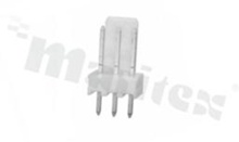 Header for PCB; pitch 2.54mm; 3-contacts; THT; male; top entry; 250V/4A