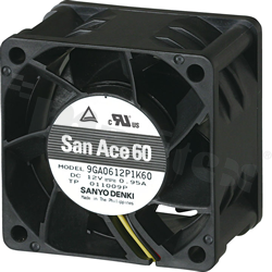 Fan; DC; 12VDC; 60x60x38mm; 1.50m3/min; 59.0dB.