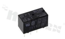 Przekaźnik elektromagnetyczny; prąd znamionowy 2A; napięcie cewki 12VDC; podwójny styk przełączny (2C); moc cewki: 150mW; 2A/24VDC; 0.6A/125VAC