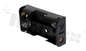 2xAA Battery holder; with prong snap