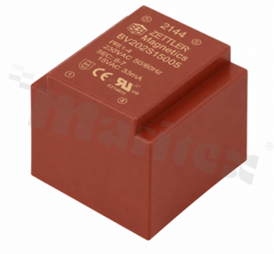Transformator: zalewany; 0.5VA; 230VAC; 15V; 33.3mA; PCB