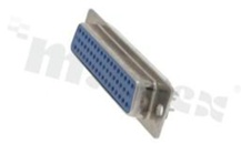 D-sub Connector; 50-contacts; female; gold plated pins