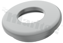 Front SP-NANO-FRONT-ROUND-ALU, diameter: 25,0mm, height: 5,8mm, aluminium