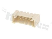 Header for PCB; pitch 2.00mm; 6-contacts; THT; male; top entry