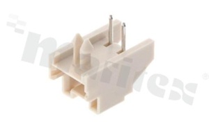 Header for PCB; pitch 2.50mm; 2-contacts; THT; male; side entry; 250V/3A