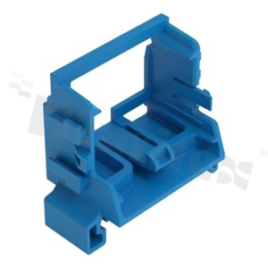 Adapter; for 10-wire connectors from 221 series; 4mm2;for din rail TS35;blue