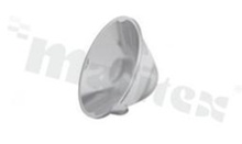 Lens for LED high power; mid power; angle: 25 do 38 degrees ; Number of LEDs: 1; Dimensions: round 26.5mm; Height: 13.3mm; material: PC; Fastening: snaps