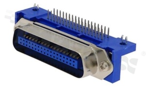 Centronics connector; male; 36-pins; right angle