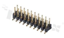 Listwa stykowa do PCB; w rastrze 2.00mm; 2x20 styków; montaż: SMD; męska; prosta; dwurzędowe
