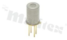 MOS-type methane gas sensor; range: 1250-12500ppm; supply: 2V; power: 0.087mW