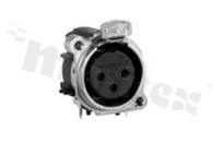 Connector: XLR; socket; female; 6A; 133V; PIN: 3; angled 90st.; THT
