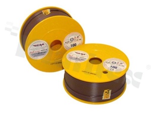 Przewód pojedynczy LGY/H05V-K; z wielodrutową miedzianą żyłą; brązowy/fioletowy; przekrój 1.00mm2; AWG 17; 500V; -40+105 st.C; 100m.