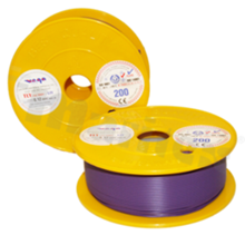 Przewód pojedynczy TLY/LIY; z wielodrutową miedzianą żyłą; fioletowy; przekrój 0.12mm2; AWG 26; 300V; -40+105 st.C; 200m.