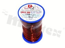Insulated winding wire; with one layer of enamel insulation; diameter 0.80mm; SWG 21; -65+200 deg.C; 112m; 500g.