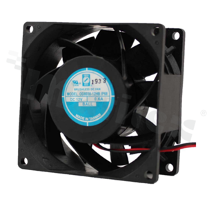 Fan; DC; 24V; 80x80x38mm; 76CFM; 5500RPM; 58.6dBA.
