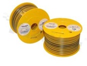 Przewód pojedynczy LGY/H05V-K; z wielodrutową miedzianą żyłą; żółty/czarny; przekrój 1.50mm2; AWG 16; 500V; -40+105 st.C; 100m.