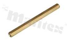 Screwed brass spacer sleeve; Int. thread: M3; 60mm