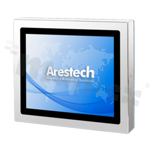 Monitor przemysłowy 19"; 4:3; FULL IP66; typ dotyku: RTP; 1280x1024; jasność 350 nitów; kontrast 1000:1; kąt widzenia 170/160; VGA(M12); HDMI(IP67); temp. pracy: -20+60 st.C; zasilanie 12V-24V DC (M12); VESA