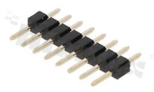 Listwa stykowa do PCB; w rastrze 2.00mm; 1x8 styków; montaż: THT; męska; prosta; jednorzędowe 