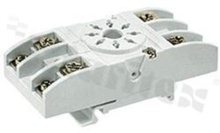 Socket for relay R15; 8 PIN; 10A; mounting: DIN; 10A/250VAC