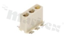 Gniazdo do LED, SMD, 3-polowe, żeńskie