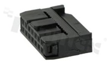 IDC connector; pitch 2.54mm; 14-contacts; female; for ribbon cable AWG#26-#28