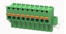 Pluggable terminal block; 5.08mm pitch; 9-ways; female; for wire 2.50mm2 (26-12AWG); R/A; with fixing screw; p.bronze contacts; spring clamp; brass cage; UL 300/10A TUV 320/20A