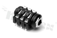 Connector: Jack 6.3mm; socket; female; mono; ways: 2; angled 90st.
