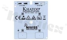 Podłoże MCPCB, przewodność cieplna 2W/(m*K), grubość: 1.6mm, Ilość warstw - 1, grubość warstwy miedzi 35um, biała soldermaska, kolor legendy: czarna, rozmiar: prostokąt 56x63mm, pokrycie padów: białe; do optyki KHATOD, /10