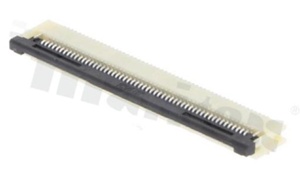 ZIF connector for FFC/FPC; pitch 0.50mm; 54-contacts; SMD; side entry; downside contacts