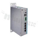 Bezwentylatorowy przemysłowy komputer wbudowany; procesor Intel Atom x5-E3940; RAM do 8 GB; 2xCOM; 1x HDMI; 4x LAN; 2x USB; 1x PCIe; temp. pracy: -40+70C; zasilanie: 9-36V DC