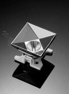 Reflector for LED high power; angle: 20 degrees ; Number of LEDs: 1; Dimensions: 30x30mm; Height: 21.15mm; material: PC; Fastening: screw