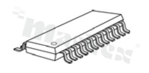 Integrated system, driver LED; housing:  SSOP24L-150-0.64; number of channels: 16; output current: 1-25mA; supply voltage: 3.3-5V