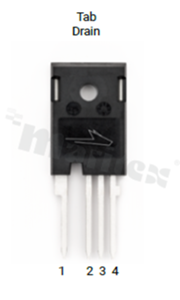 Tranzystor N-MOSFET SiC; unipolarny; 1200V; 21mOhm; 104A; 405W; -55+175 st.C; THT; TO-247-4